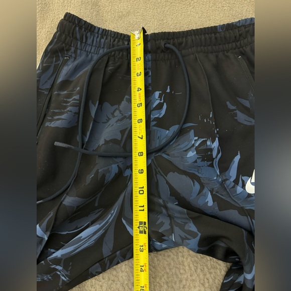 Nike Sportswear Mens Blocked Logo Floral Track Pants Blue Medium RARE - Picture 9 of 12